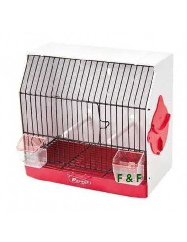 Cage contest il cassetto rosso frontale. Nero con porta PEDROS