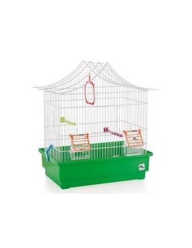 Cage avec la forme de toit chalet