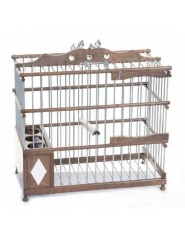 Cage en PVC Malaga marron