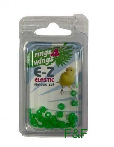 Elastic ring 3mm  green Rings4Wings