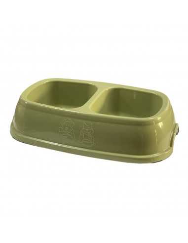 bowl duplo quadrado verde de S