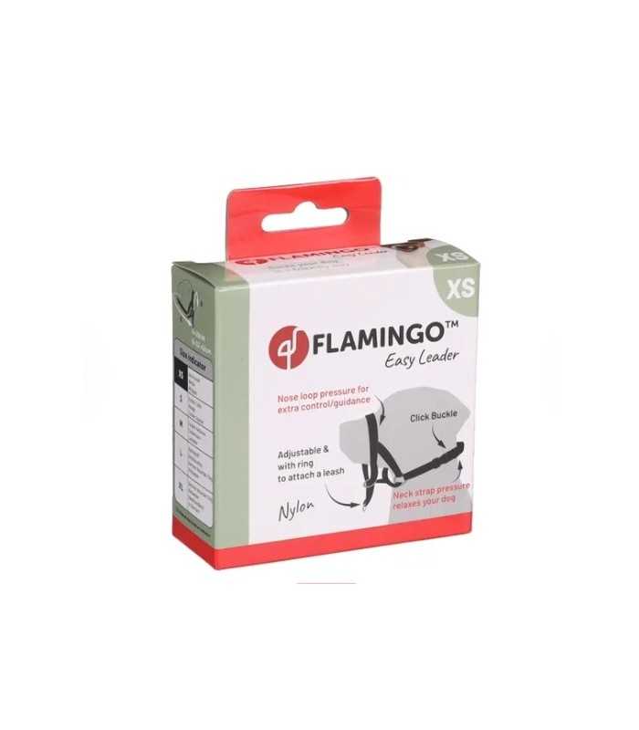 COLAR DE CABEÇA DE LÍDER FLAMINGO PRETO FÁCIL