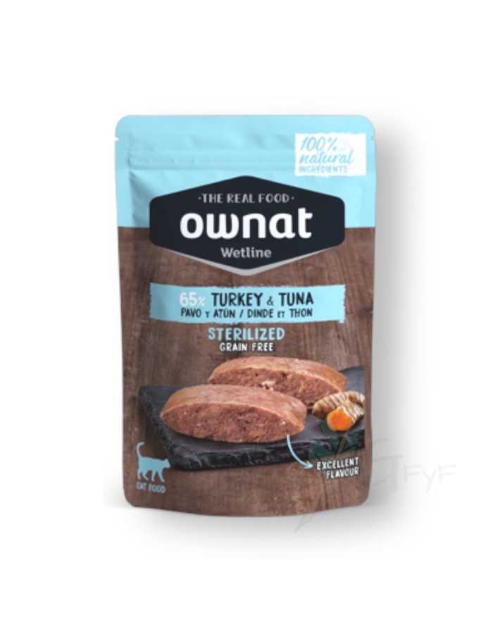 OWNAT Wetline Sterilized Turkey and Tuna Over Cat