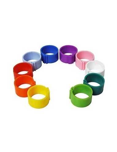 Anneaux plastiques pour les poules (17mm ᴓ).